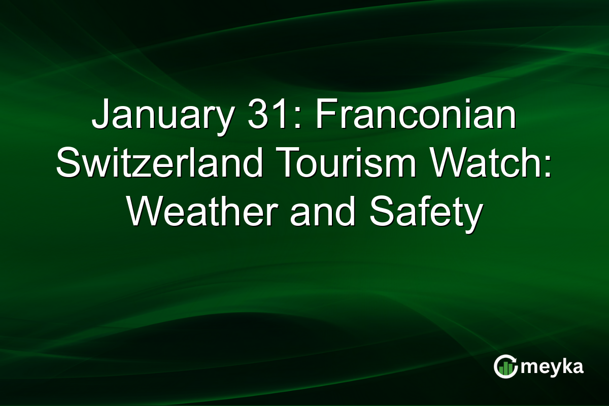 January 31: Franconian Switzerland Tourism Watch: Weather and Safety