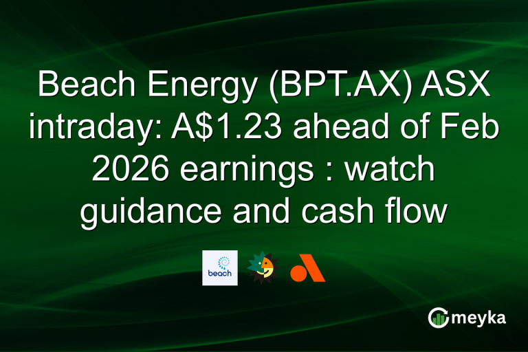 Beach Energy (BPT.AX) ASX intraday: A$1.23 ahead of Feb 2026 earnings : watch guidance and cash flow
