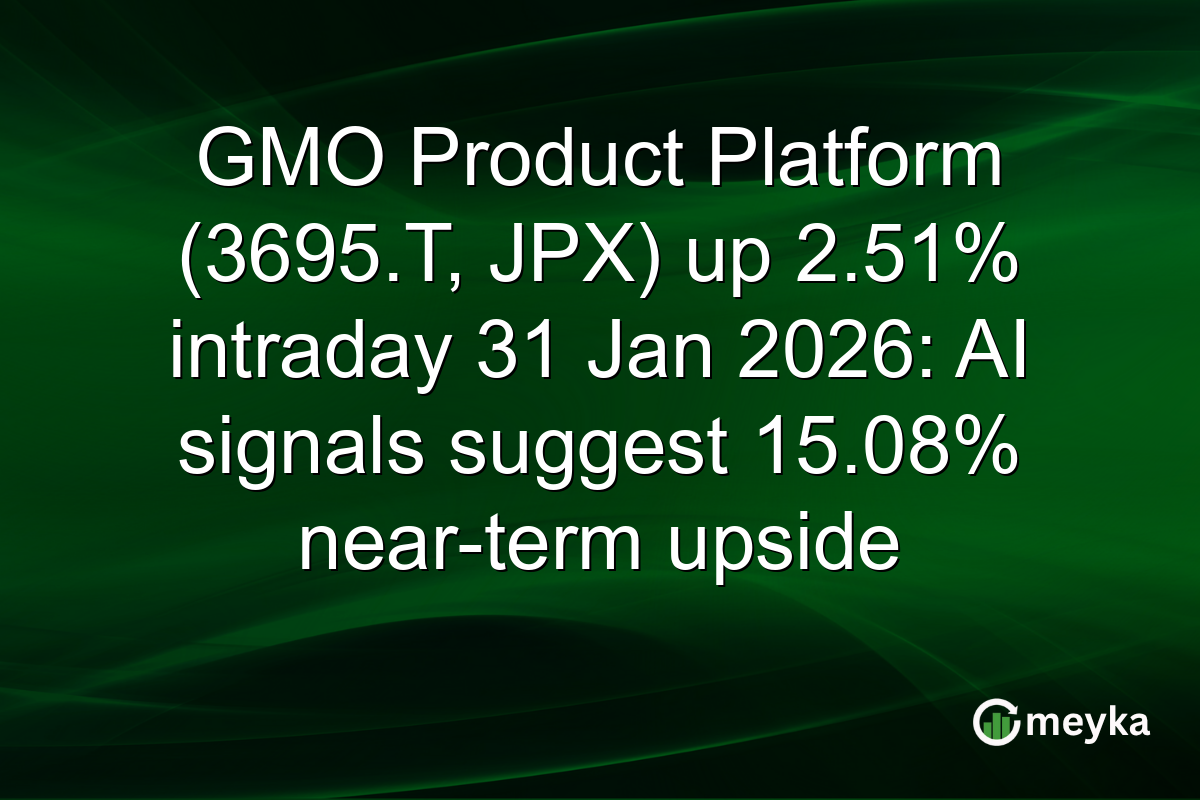 GMO Product Platform (3695.T, JPX) up 2.51% intraday 31 Jan 2026: AI signals suggest 15.08% near-term upside