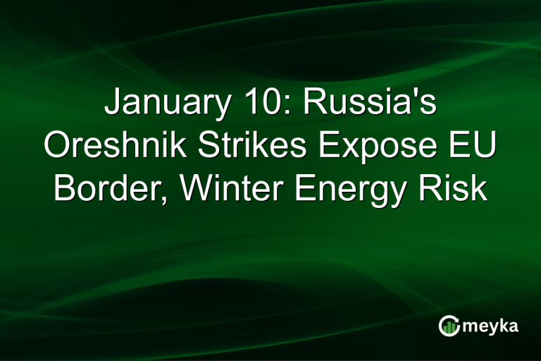 January 10: Russia's Oreshnik Strikes Expose EU Border, Winter Energy Risk