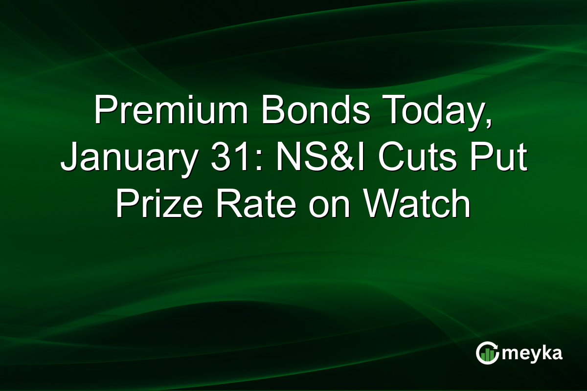 Premium Bonds Today, January 31: NS&I Cuts Put Prize Rate on Watch