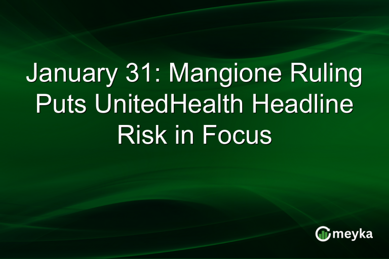 January 31: Mangione Ruling Puts UnitedHealth Headline Risk in Focus