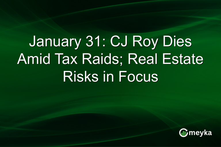 January 31: CJ Roy Dies Amid Tax Raids; Real Estate Risks in Focus