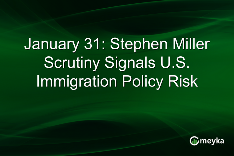 January 31: Stephen Miller Scrutiny Signals U.S. Immigration Policy Risk