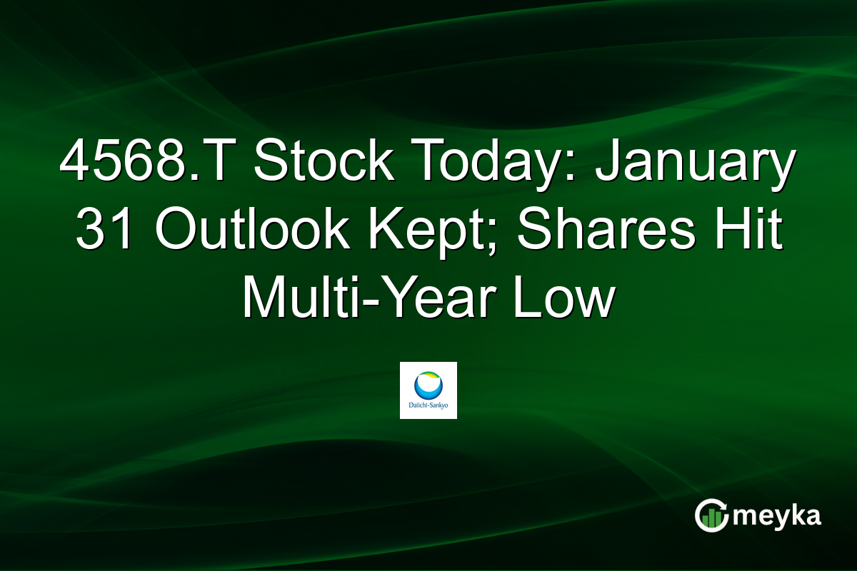 4568.T Stock Today: January 31 Outlook Kept; Shares Hit Multi-Year Low