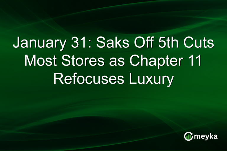 January 31: Saks Off 5th Cuts Most Stores as Chapter 11 Refocuses Luxury