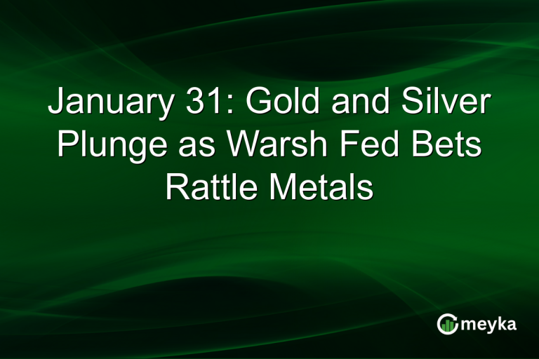 January 31: Gold and Silver Plunge as Warsh Fed Bets Rattle Metals