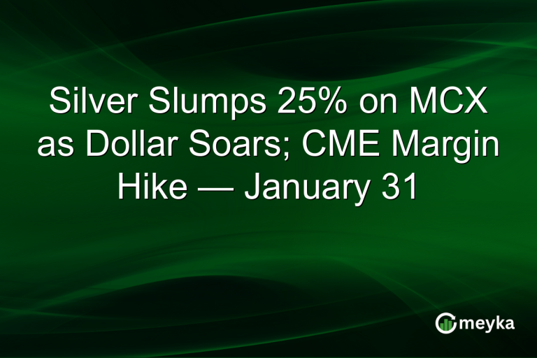 Silver Slumps 25% on MCX as Dollar Soars; CME Margin Hike — January 31