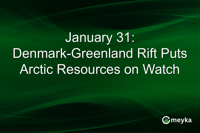 January 31: Denmark-Greenland Rift Puts Arctic Resources on Watch