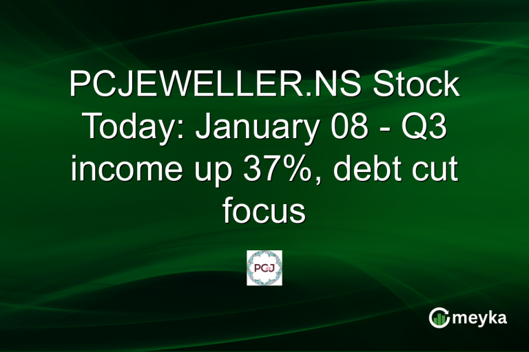 PCJEWELLER.NS Stock Today: January 08 - Q3 income up 37%, debt cut focus