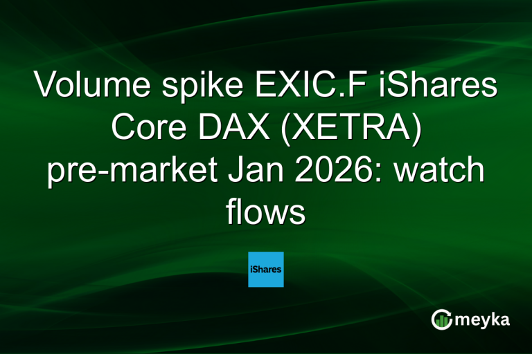 Volume spike EXIC.F iShares Core DAX (XETRA) pre-market Jan 2026: watch flows