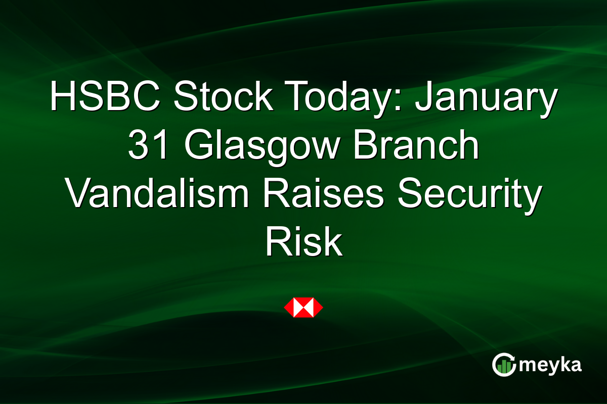 HSBC Stock Today: January 31 Glasgow Branch Vandalism Raises Security Risk