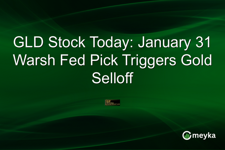 GLD Stock Today: January 31 Warsh Fed Pick Triggers Gold Selloff