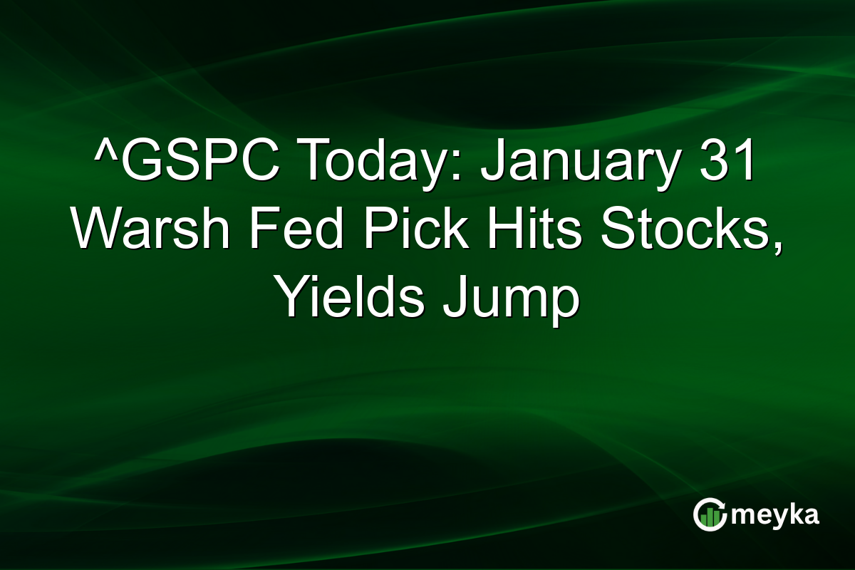 ^GSPC Today: January 31 Warsh Fed Pick Hits Stocks, Yields Jump