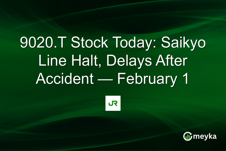 9020.T Stock Today: Saikyo Line Halt, Delays After Accident — February 1