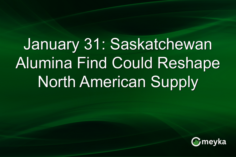 January 31: Saskatchewan Alumina Find Could Reshape North American Supply
