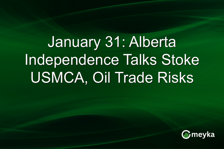 January 31: Alberta Independence Talks Stoke USMCA, Oil Trade Risks