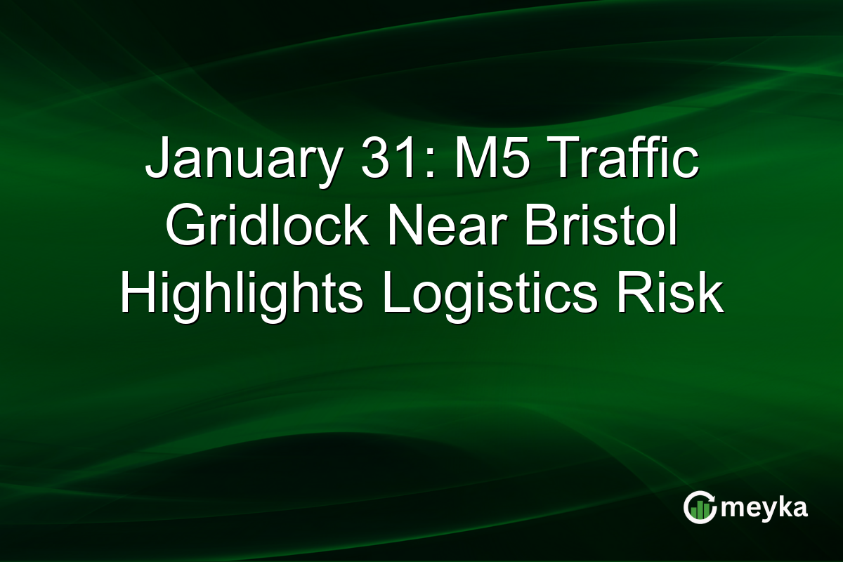 January 31: M5 Traffic Gridlock Near Bristol Highlights Logistics Risk