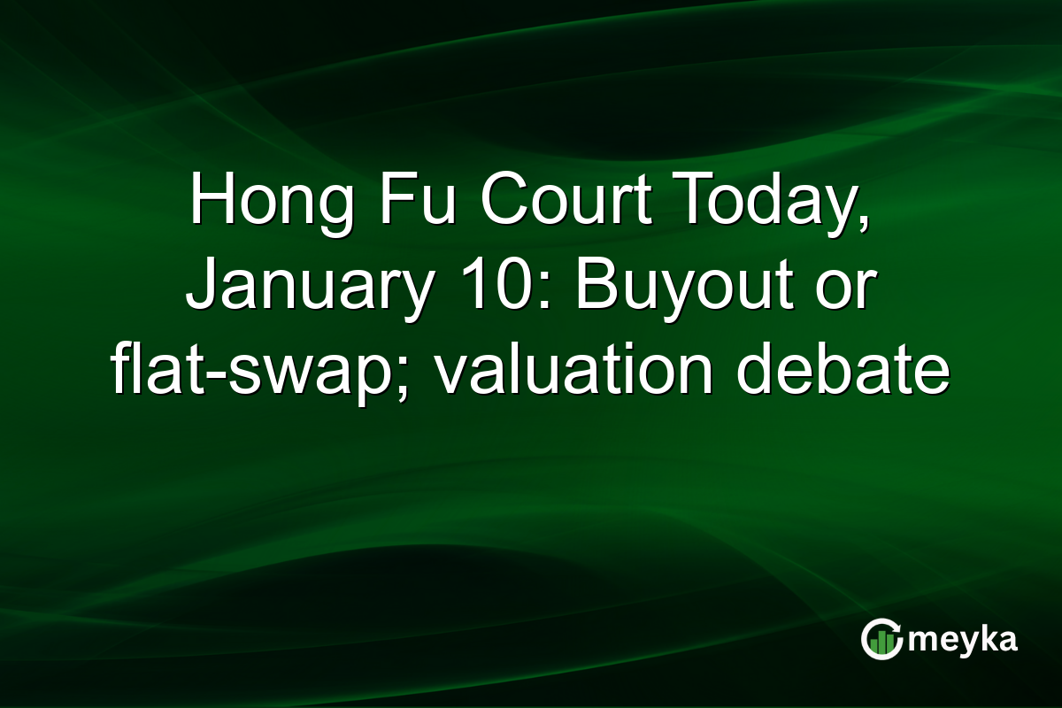 Hong Fu Court Today, January 10: Buyout or flat-swap; valuation debate
