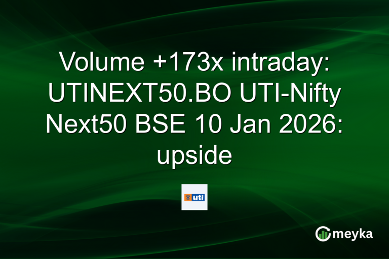 Volume +173x intraday: UTINEXT50.BO UTI-Nifty Next50 BSE 10 Jan 2026: upside