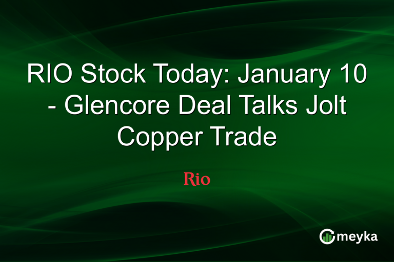 RIO Stock Today: January 10 - Glencore Deal Talks Jolt Copper Trade