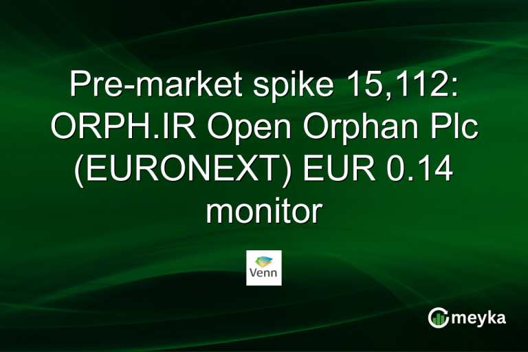 Pre-market spike 15,112: ORPH.IR Open Orphan Plc (EURONEXT) EUR 0.14 monitor