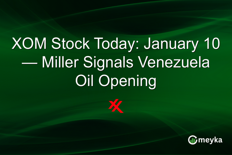 XOM Stock Today: January 10 — Miller Signals Venezuela Oil Opening