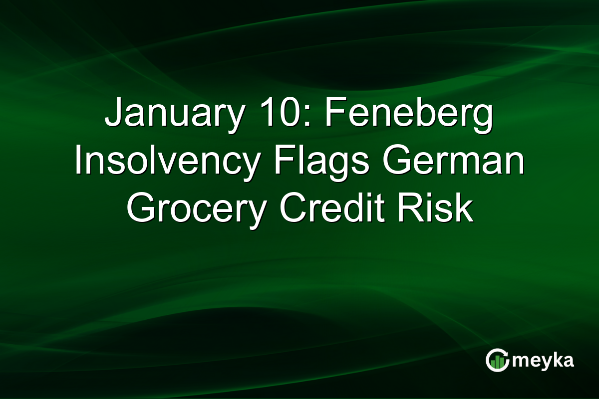 January 10: Feneberg Insolvency Flags German Grocery Credit Risk