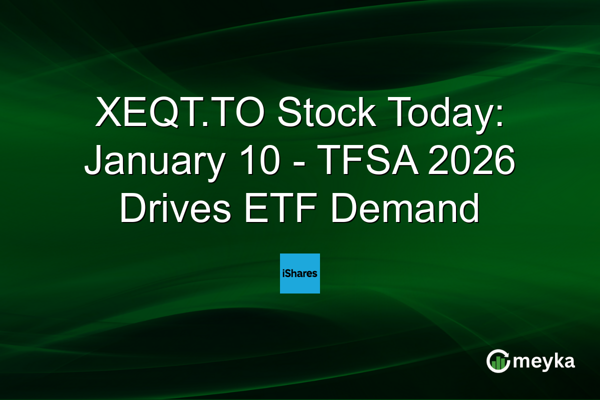 XEQT.TO Stock Today: January 10 - TFSA 2026 Drives ETF Demand