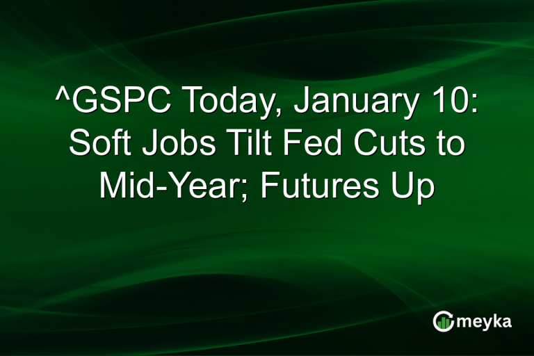 ^GSPC Today, January 10: Soft Jobs Tilt Fed Cuts to Mid-Year; Futures Up