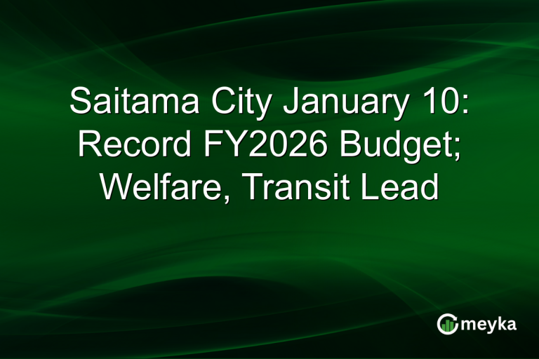 Saitama City January 10: Record FY2026 Budget; Welfare, Transit Lead