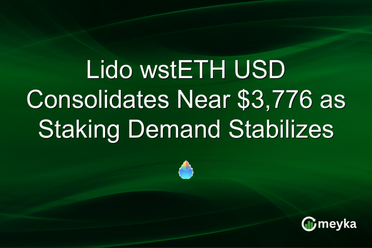 Lido wstETH USD Consolidates Near $3,776 as Staking Demand Stabilizes
