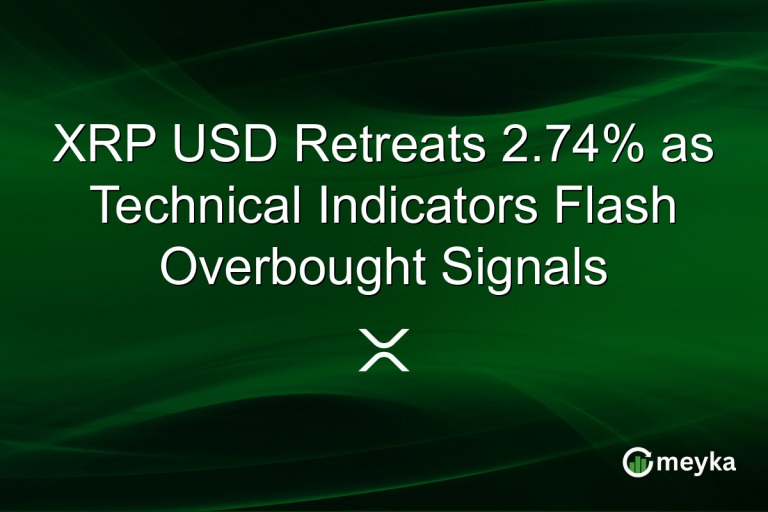 XRP USD Retreats 2.74% as Technical Indicators Flash Overbought Signals