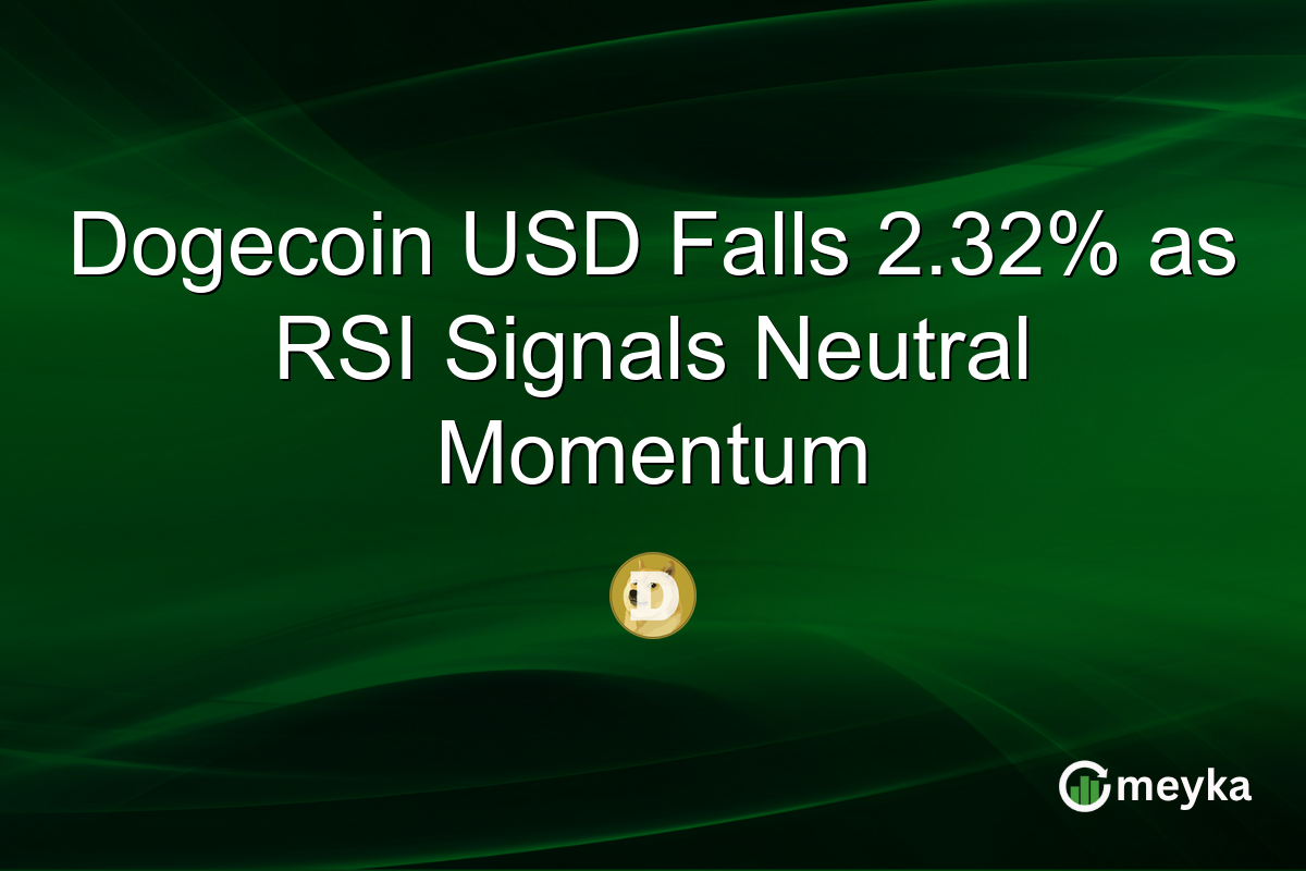 Dogecoin USD Falls 2.32% as RSI Signals Neutral Momentum