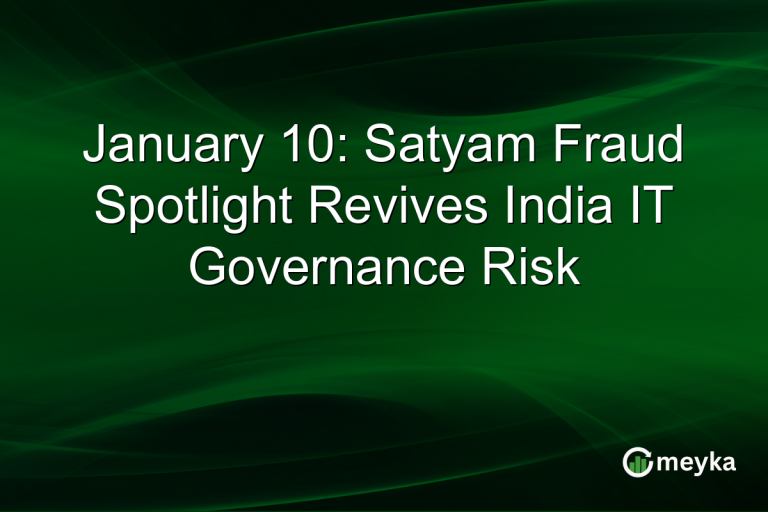 January 10: Satyam Fraud Spotlight Revives India IT Governance Risk