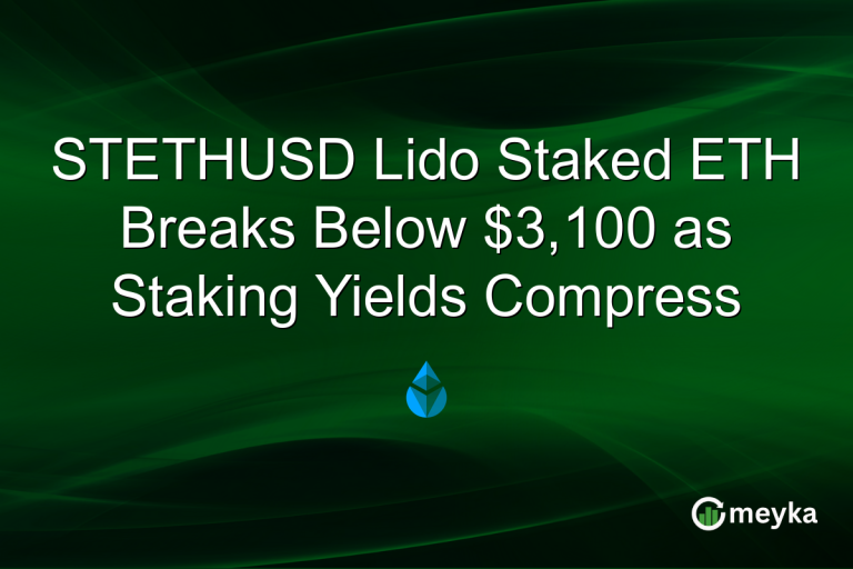 STETHUSD Lido Staked ETH Breaks Below $3,100 as Staking Yields Compress