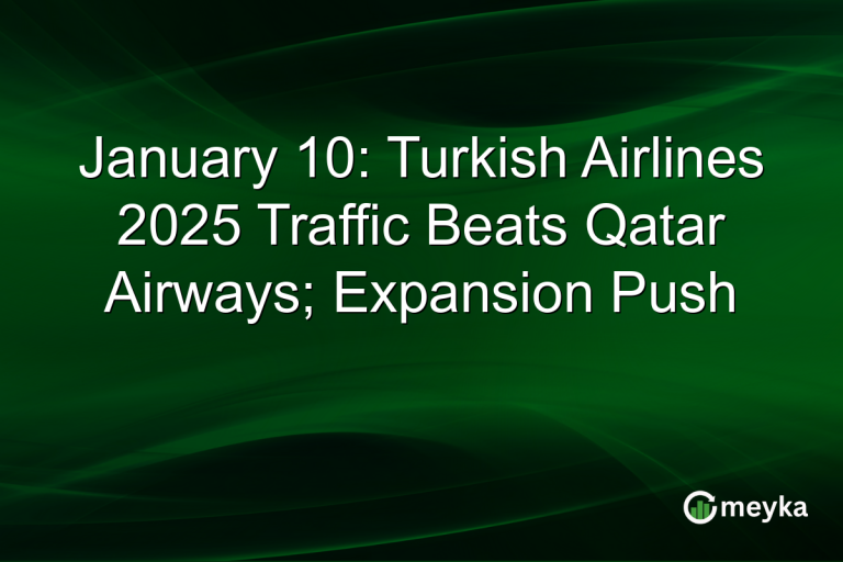 January 10: Turkish Airlines 2025 Traffic Beats Qatar Airways; Expansion Push