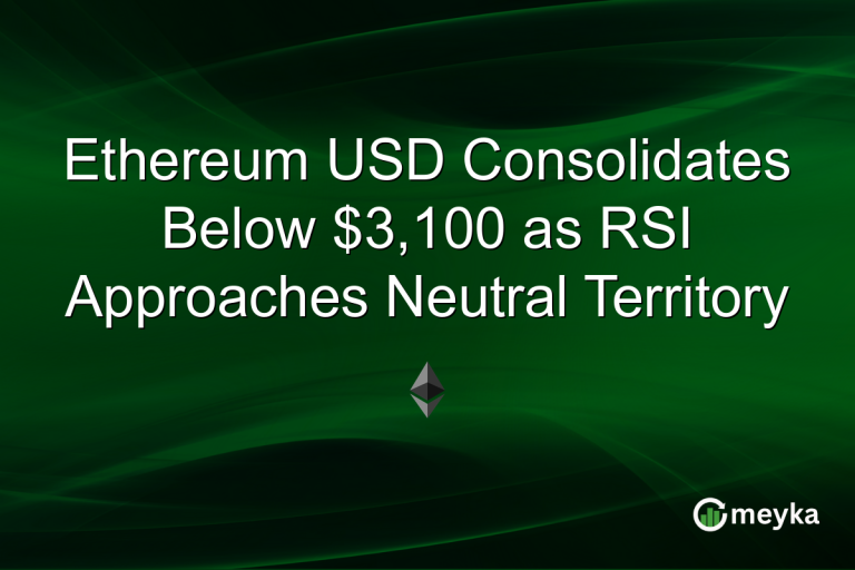 Ethereum USD Consolidates Below $3,100 as RSI Approaches Neutral Territory