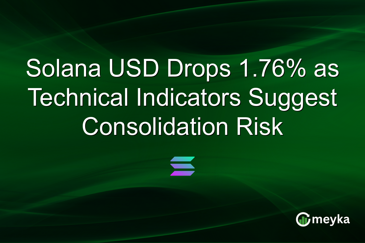 Solana USD Drops 1.76% as Technical Indicators Suggest Consolidation Risk