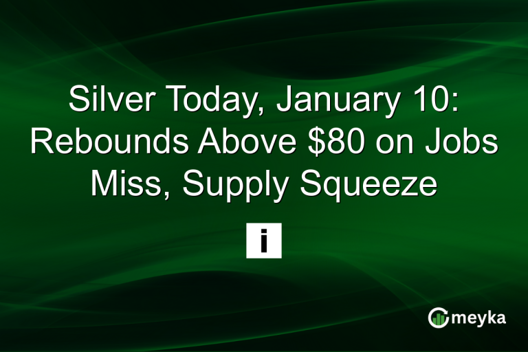 Silver Today, January 10: Rebounds Above $80 on Jobs Miss, Supply Squeeze