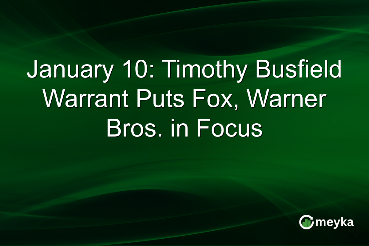 January 10: Timothy Busfield Warrant Puts Fox, Warner Bros. in Focus