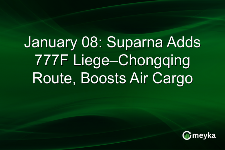 January 08: Suparna Adds 777F Liege–Chongqing Route, Boosts Air Cargo