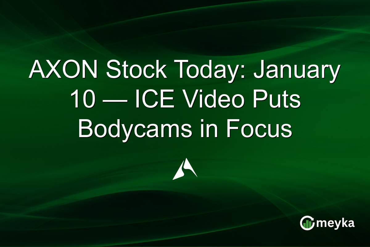 AXON Stock Today: January 10 — ICE Video Puts Bodycams in Focus