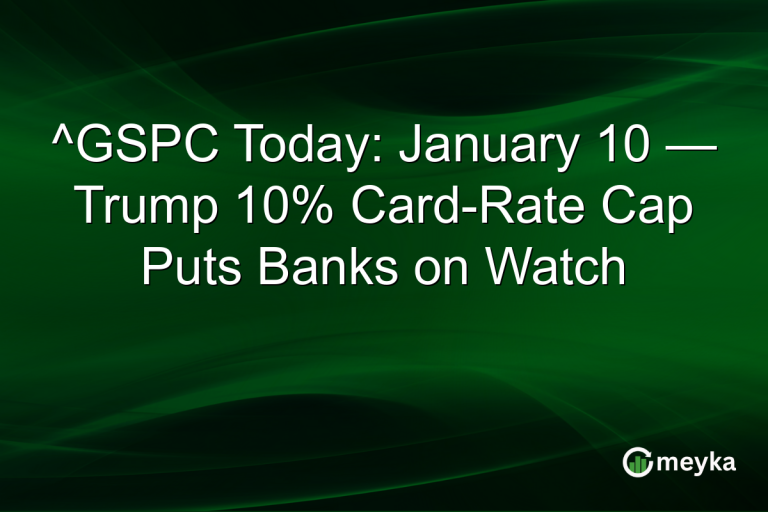 ^GSPC Today: January 10 — Trump 10% Card-Rate Cap Puts Banks on Watch