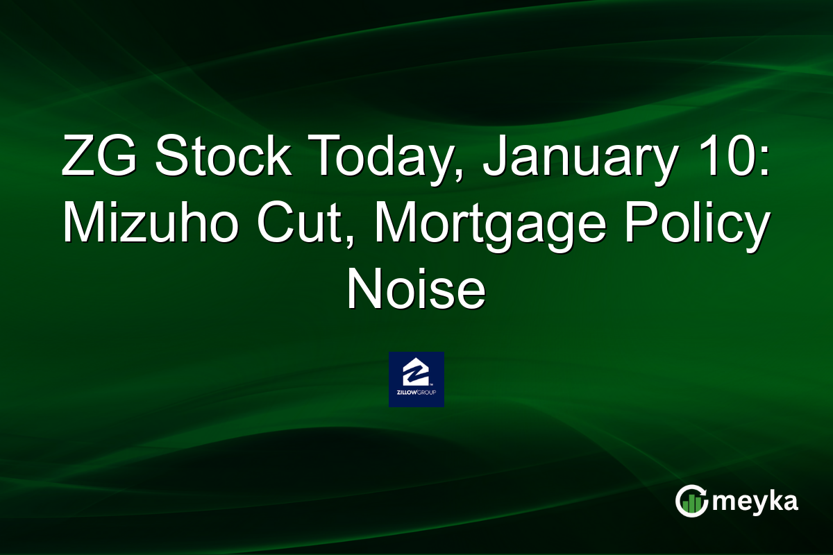 ZG Stock Today, January 10: Mizuho Cut, Mortgage Policy Noise