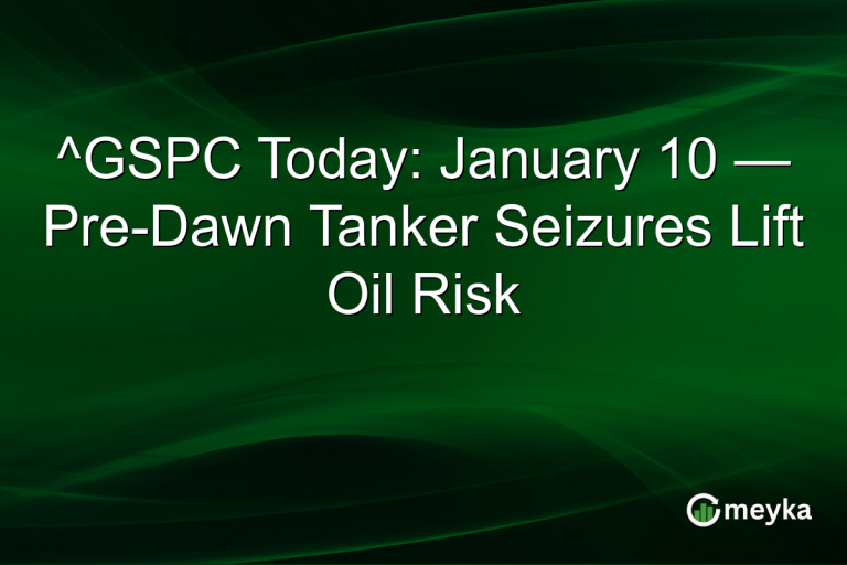 ^GSPC Today: January 10 — Pre-Dawn Tanker Seizures Lift Oil Risk