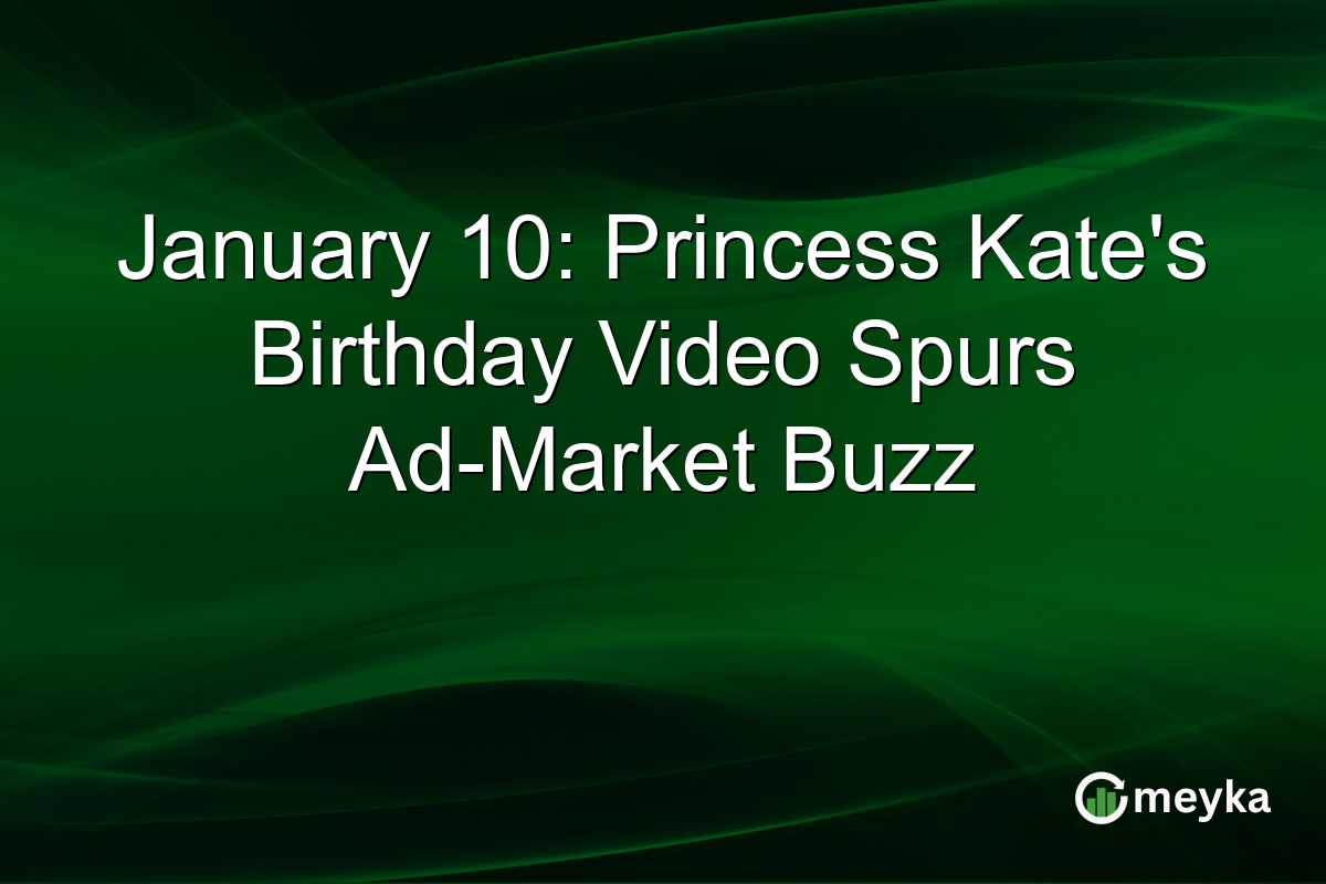 January 10: Princess Kate's Birthday Video Spurs Ad-Market Buzz