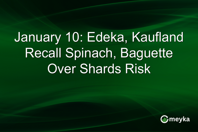 January 10: Edeka, Kaufland Recall Spinach, Baguette Over Shards Risk