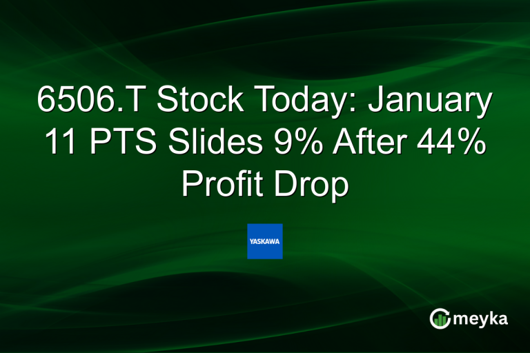 6506.T Stock Today: January 11 PTS Slides 9% After 44% Profit Drop