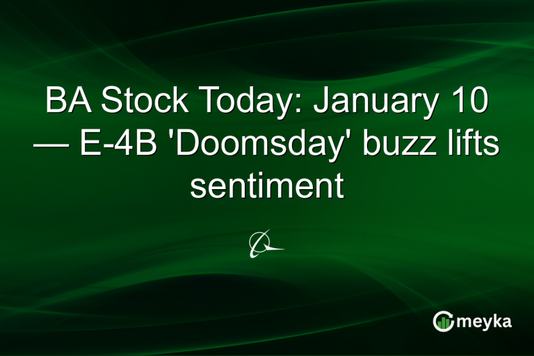 BA Stock Today: January 10 — E-4B 'Doomsday' buzz lifts sentiment